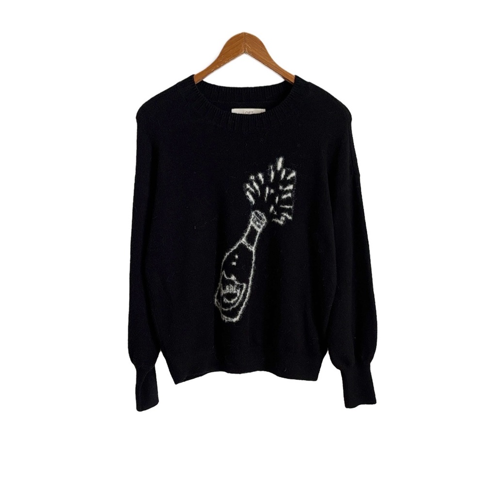 LOFT Champagne Bottle Holiday Sweater